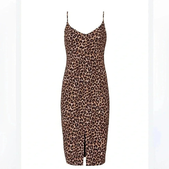 Likely Animal Print Strappy Dress Size 0 - Picture 4 of 12